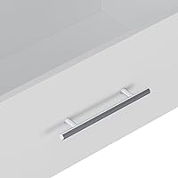 Vista 7 de 4 Drawer Short Tower, Modular Wood Closet System Organizer with Storage, Clothing Rack for Hanging Clothes, White, 25.5"W