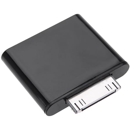 Amazon Com Docooler Portable Bt Adapter Dongle Transmitter 30pin Plug Automatically Pair No Battery Or Buttons Compatible With I Pod Mini I Pod Nano Touch Video Electronics