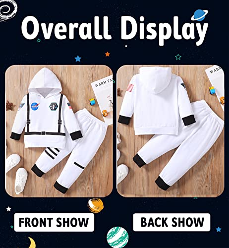 Singcoco Toddler Boy Girl Halloween Costume Outfit Baby Astronaut Costume (White-Astronaut,2 T) #TOP1