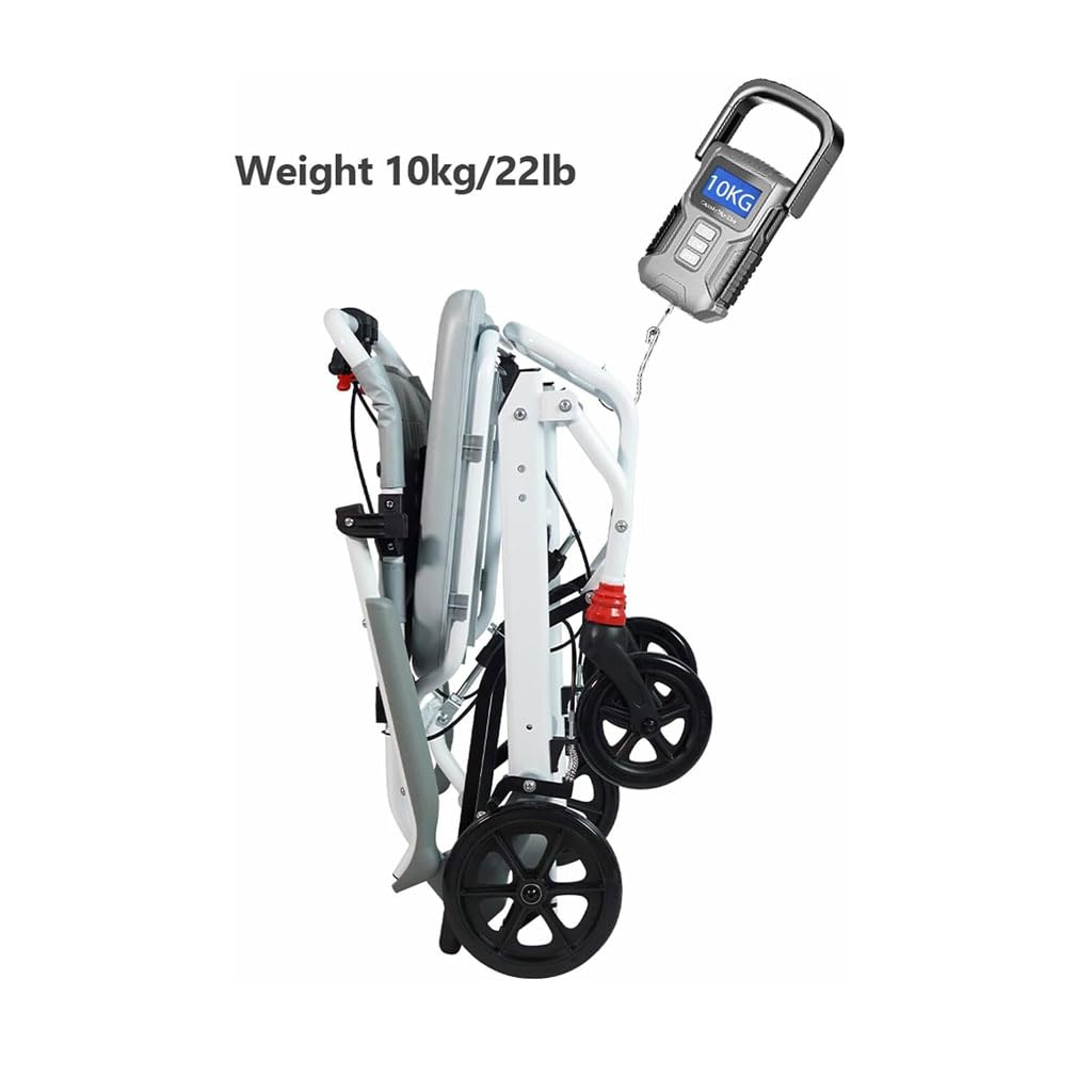 Silla de Ruedas Plegable Silla de Ruedas portátil de aleación de Aluminio Silla de Ruedas Manual de Empuje Manual de Viaje Ultraligera Plegable Sillas de Ruedas Plegables