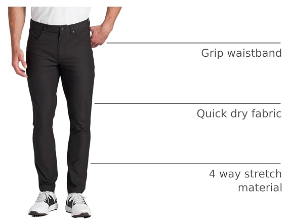 Puma Golf Men's 101 5 Pocket Pant, Puma Black, 36/30