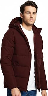 جاكيت شتوي مبطن يغلق بسوستة مع غطاء رأس قابل للازالة