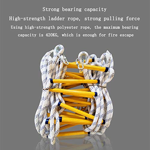 Soft Safety Ladder Fire Emergency Rope Ladder, Soft Safety Escape Ladders,Outdoor Lifesaving Home Climbing Engineering Ladder,Children Climbing Frames Fire Escape Ladders (Size : 5m)