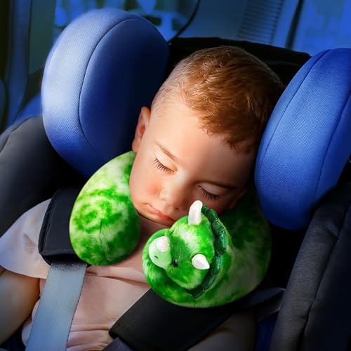 Image of Cloudz Kids Super Soft N' Cuddly Animal Airplane Travel Neck Pillow! Keep Children Comfy and Supported with a Buddy While Traveling or just Resting at Home - Blue Dog