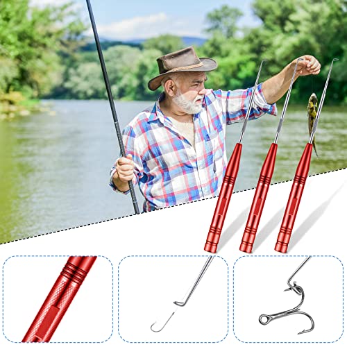4Pcs Fishing Hook Remover Tool Fishing Hook Quick Removal Device Split Design Fishing Hook Security Extractor Fishhook Disconnect Removal Tool Magnetic Accessories And Equipment For Fishing (Red) #TOP4