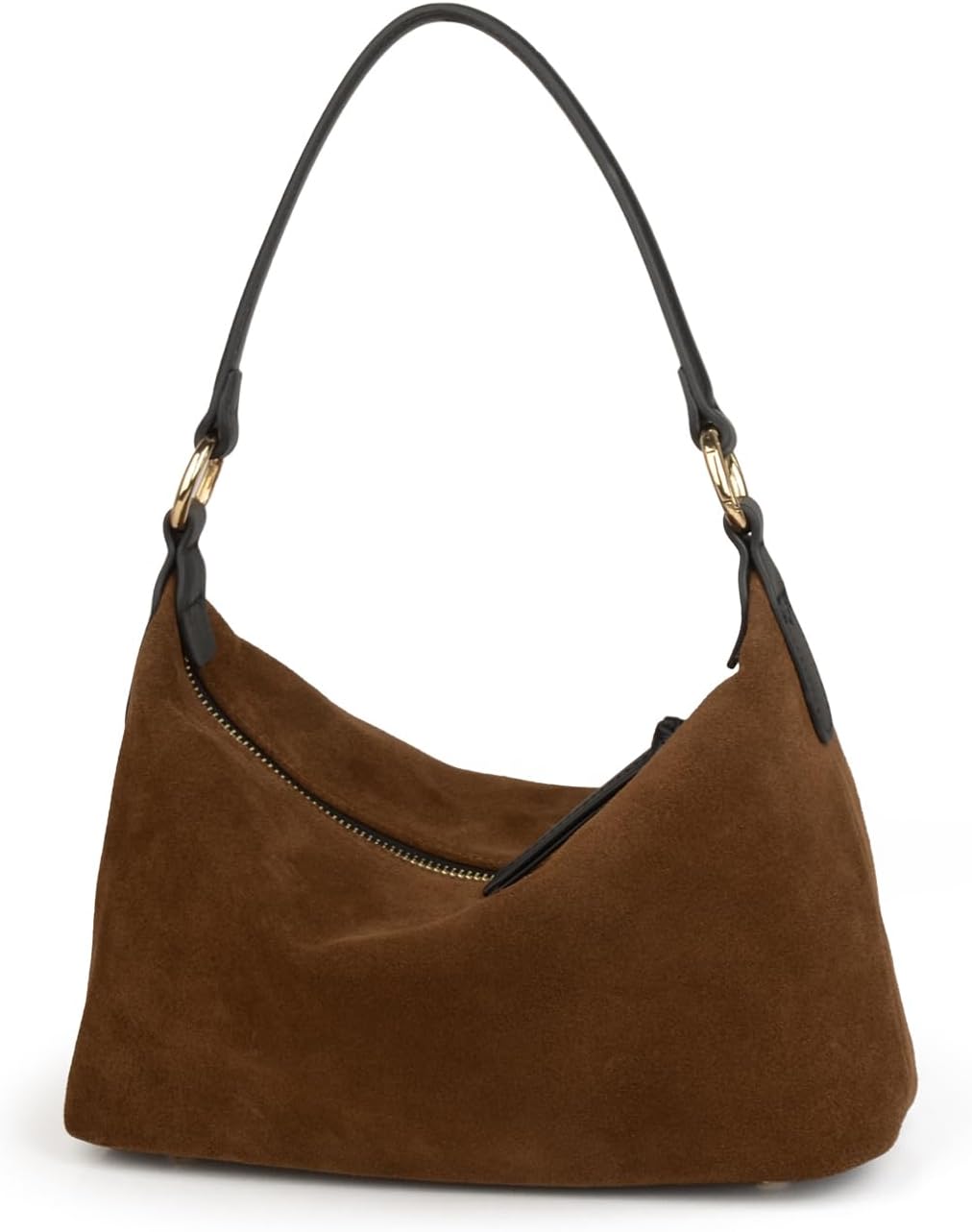 Slouchy Suede Crescent Hobo Bag for Women, Suede Trendy Shoulder Satchels Bag and Work Tote Bags for Women