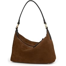 DONNAIN Slouchy Suede Crescent Hobo Bag for Women, Suede Trendy Shoulder Satchels Bag and Work Tote Bags for Women