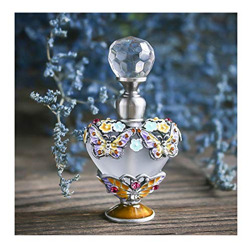 YUFENG - Botellas de Perfume vacías rellenables con diseño de Mariposas