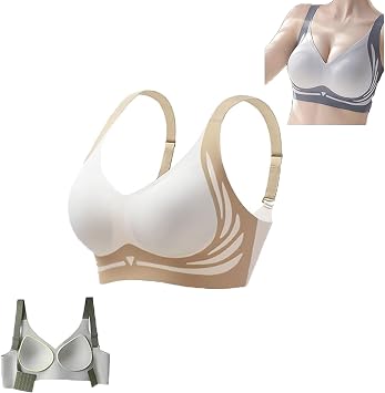 Powerful Push-Up Seamless Bra, Gather Bra Wireless Push-Up