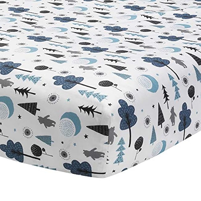 Lambs & Ivy (LAMCR) Forever Pooh 3-Piece Mini Crib Bedding Set, Blue (780020)