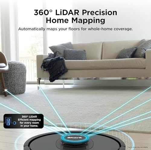 Shark AV2501S AI Ultra Robot Vacuum, with Matrix Clean, Home Mapping, 30-Day Capacity HEPA Bagless Self Empty Base, Perfect for Pet Hair, Wifi, Dark Grey — view 4