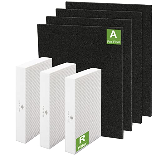 Smilyan Hpa300 HEPA Replacement Filter R for Honeywell HPA300 HPA200