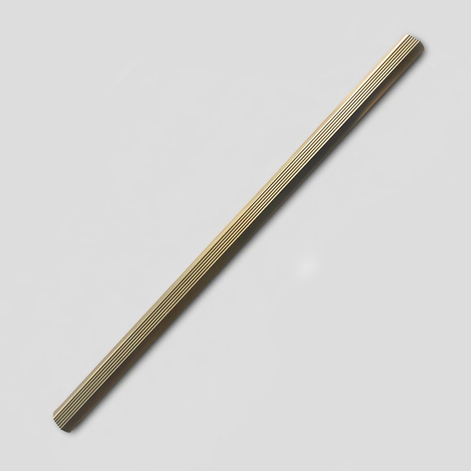Toros Çizgili Soft Antik Sarı 320 mm Metal Kaplama Çekmece Dolap Kulp Modern Tasarım