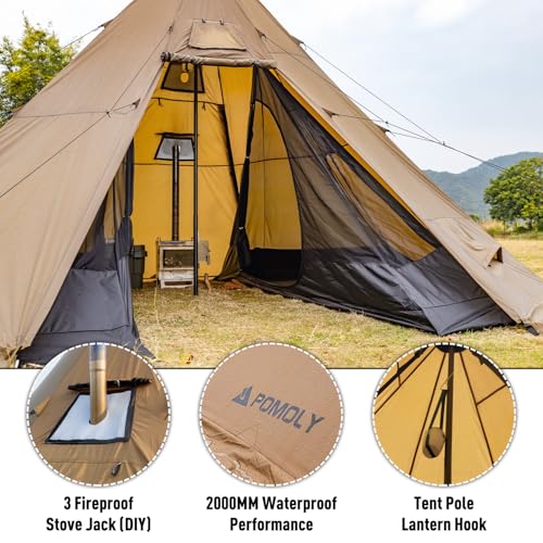 POMOLY Bromance 70 Pyramid Hot Tent