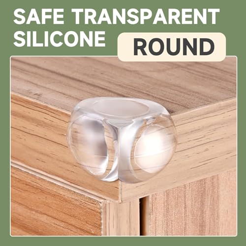 Image of RECLUSE 4 Pcs Baby Corner Protector Shock-Absorbing Density Safety Corner Guards, Transparent Design, Clear Soft Furniture Cushions Protection for Kids, Easy-to-Install Guards for Sharp Corners