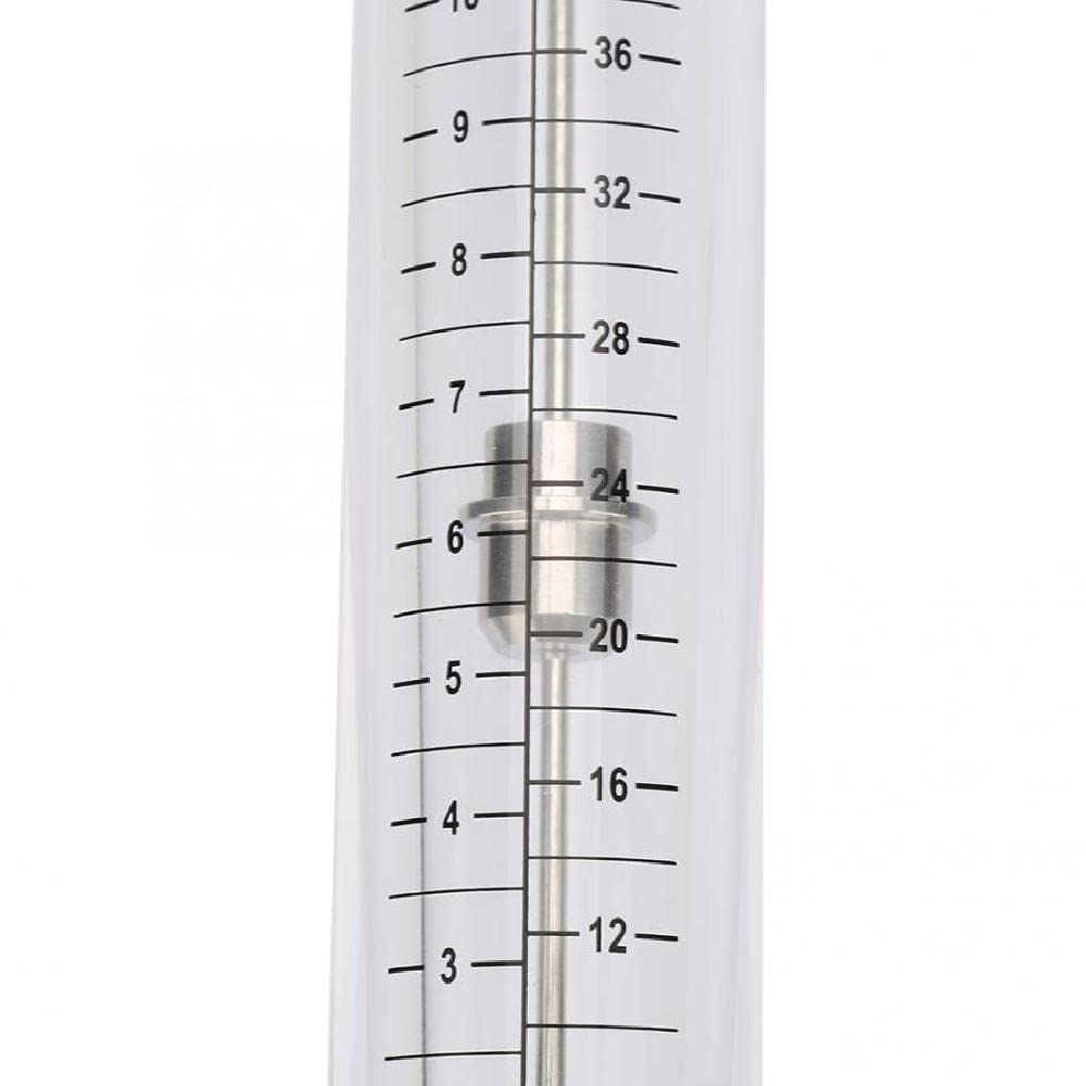 LZM-20G - Misuratore di portata per tubi, in vetro acrilico, flussometro per tubazioni per filettatura interna acqua 3/4", 1-10 GPM e 4-40 LPM