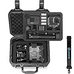 Lekufee-Waterproof-Hard-Case-Compatible-with-Gopro-Hero-111098Gopro-VoltaMedia-ModCreator-EditionWaterproof-Action-Camera-and-AccessoriesCase-OnlyIncludes-Shoulder-Strap