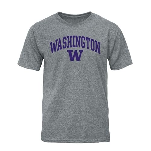 Barnesmith University of Washington UW Huskies Short-Sleeve T-Shirt, Spirit, Charcoal Grey, Small