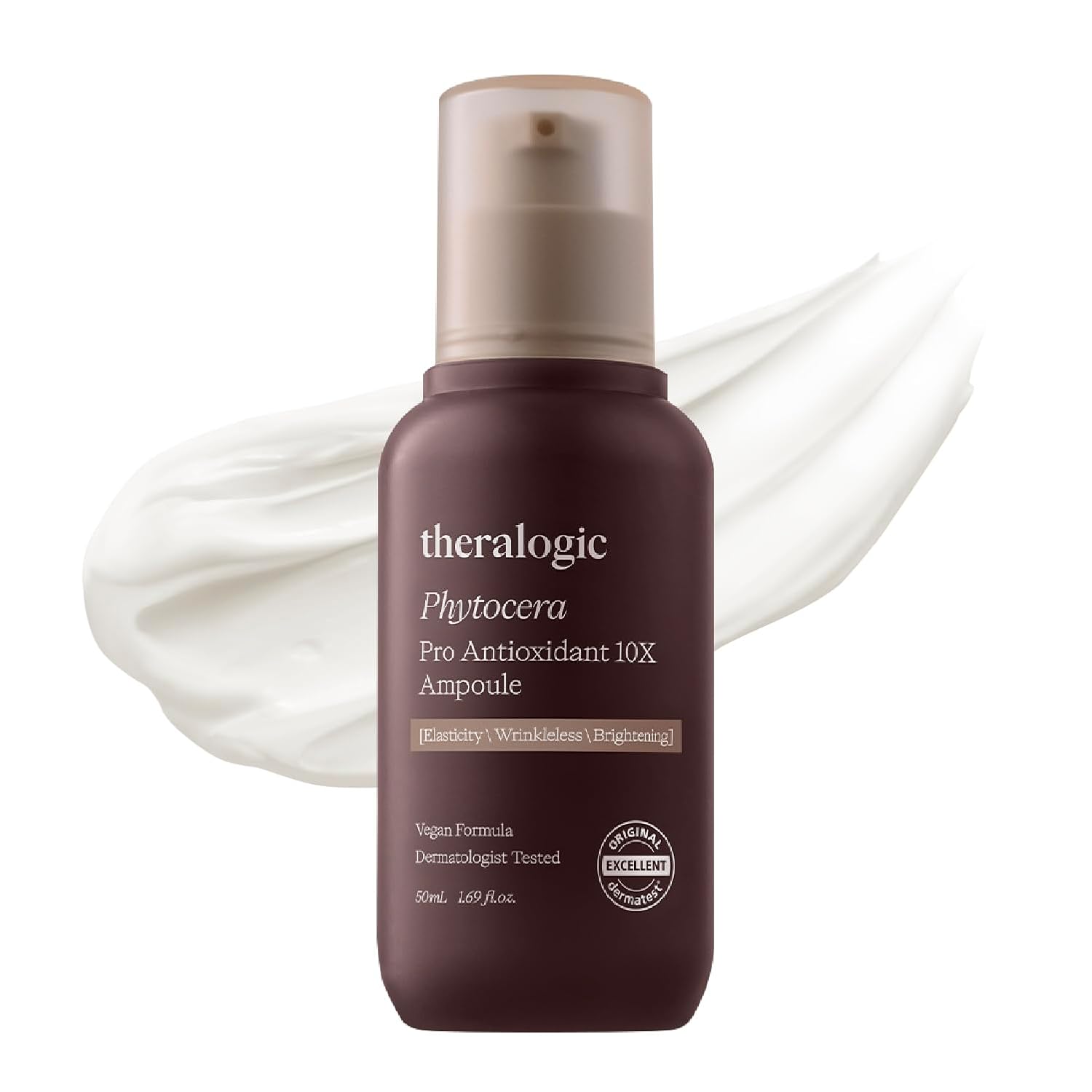 Phytocera Pro Antioxidant 10X Ampoule - Ceramide Lifting Elasticity Age-Defying Face Serum with Collagen, Hyaluronic Acid, NMF - Vegan and Dermatologically Tested, 1.69 fl.oz.