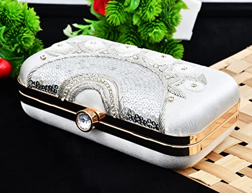 Image of For The Beautiful You Neck Embroidered Women's Clutch