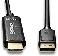 Cabo DisplayPort para HDMI 1,8m Full HD 4K Alta Velocidade Compatível PC Notebook Monitor