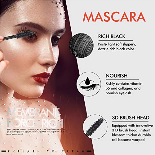 4D Silk Fiber Lash Mascara Waterproof, Luxuriously Longer, Thicker, Voluminous Eyelashes, Natural, Long-Lasting, All Day Exquisitely Long, Full, Long, Thick, Smudge-Proof Eyelashes #TOP2