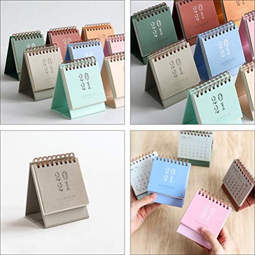 Calendário de mesa aboofan 2021, calendário de mesa, calendário semanal para escola, home office, 10