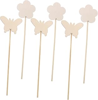 NAMOARLY Fairy Wand DIY Kit 6pcs Wooden Wands Fairy Stick Unfinished for Coloring