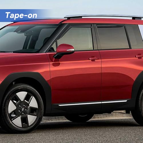 Image of Window Visors Rain Guards for 2024 2025 2026 Hyundai Santa Fe, Out-Channel Window Vent Wind Deflectors Visors Shades for 24 25 26 Santa Fe