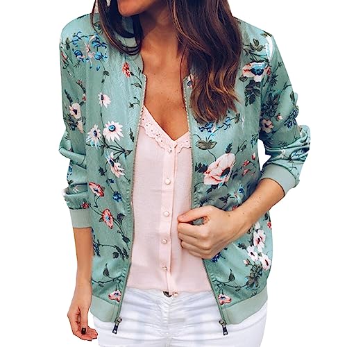 Sunnyuk Chaqueta Mujer Entretiempo Chaquetas de Traje Casual Fruncida Elástica Chaqueta de Trabajo Ligera con Bolsillos Chaquetas