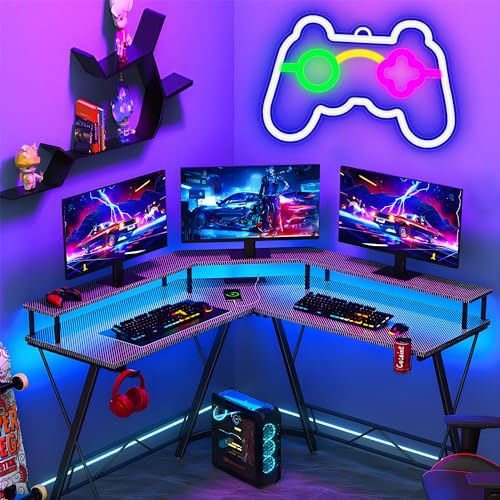 SPINNE LUCAS Gamer Neon Schild, Gaming Zubehör, Gaming Deko, LED Deko, Gaming LED, LED Schild, Gaming Zimmer Neon Sign, Leuchtreklame,Internet Cafe Game Room Bar Party Deko (Stromversorgung über USB)