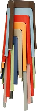 10PCS Plastic Stackable Stools,18 Portable Nesting Stackable Stool Colorful Plastic Stools Backless Bar Stool,Multipurpose Flexible Seating for Classroom,School,Home (Colorful, 10PCS)