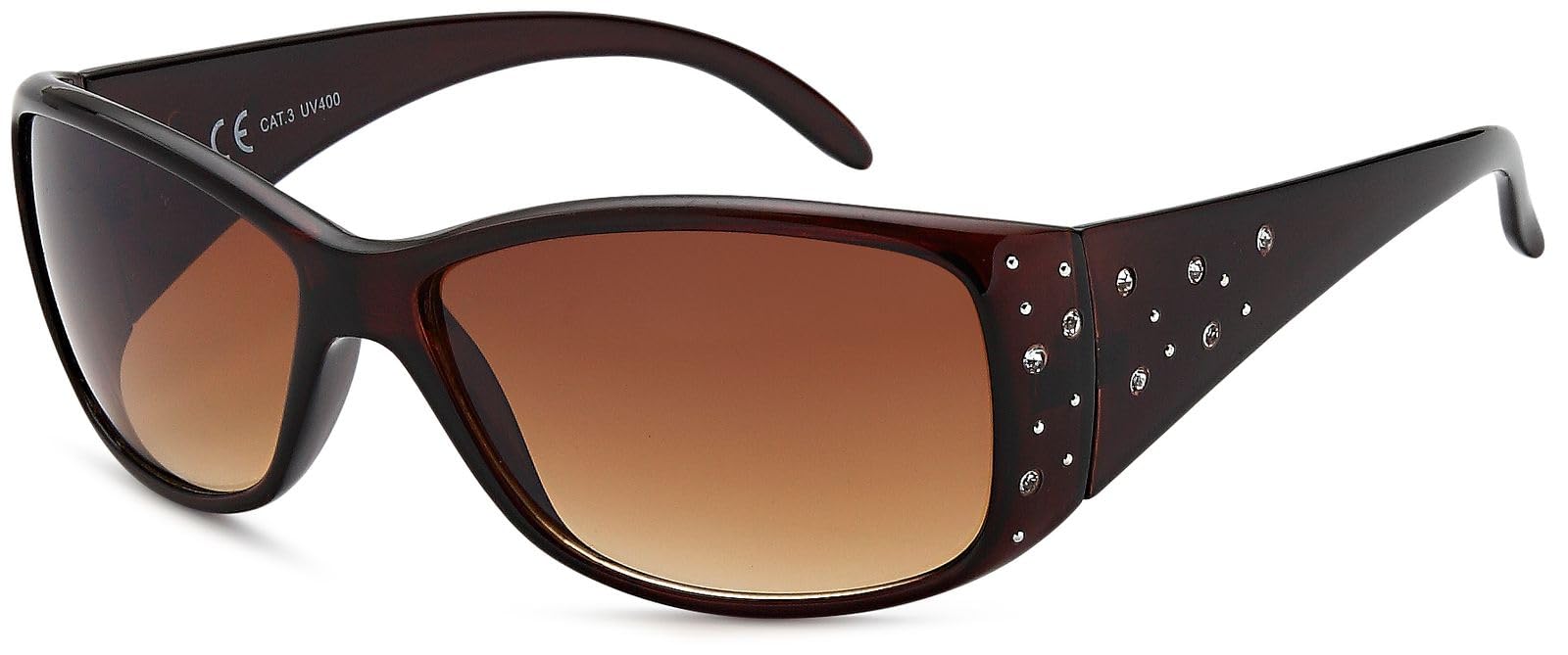 Womens Butterfly Sunglasses With Rhinestones And Gradient 