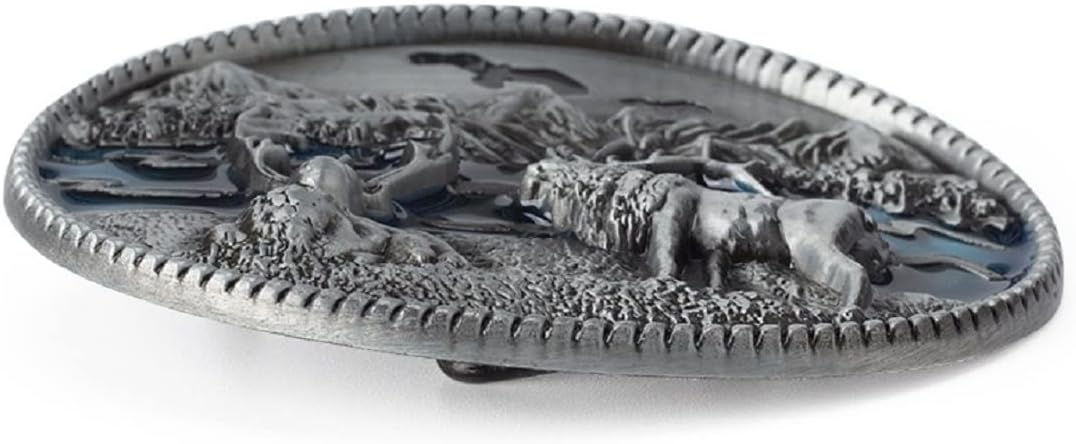 Deer Belt Buckle for Men, Wildlife Elk Belt Buckle, Norse Viking Deer Head Belts Buckle, Mountain Deer Animal Belt Buckles, Western Cowboy belt buckle, Vintage Punk Rock belts buckles - Image 3