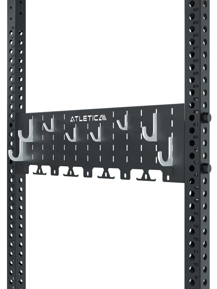 Atletica R8 Storage Plate Aufbewahrungssystem Lochwand mit Hakensystem | Aufbewahrung von Griffen und Zubehör, Für R8 Power Rack
