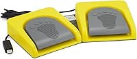 Vista 11 de iKKEGOL Conjunto de pedal doble USB actualizado Control de interruptor de 2 pies Programa de interruptor de pie de botón de 2 teclas Videojuego