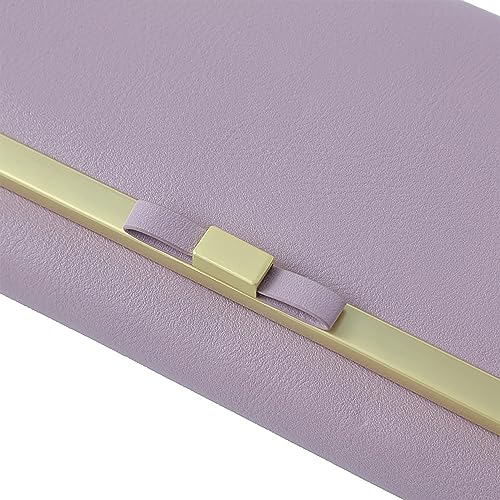 Womens Wallets PU Leather Clutch Long Wallet for Women Card Holder Phone Organizer Ladies Travel Purse (Purple), Black3