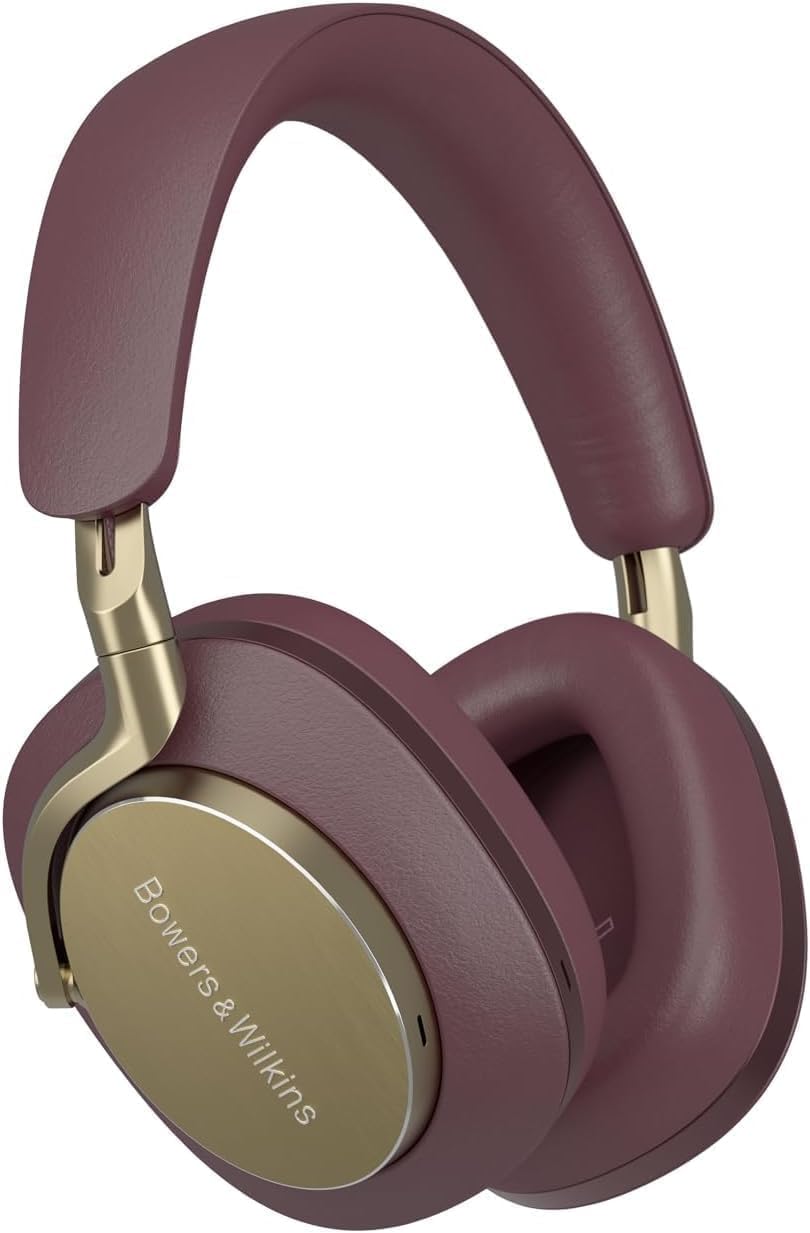 - Limited Edition Px8 Over-Ear Bluetooth Headphones, Advanced Active Noise Cancellation Wireless Headphones, Luxurious Materials, 30-Hr Battery Life, 15-Min Charging, Royal Burgundy