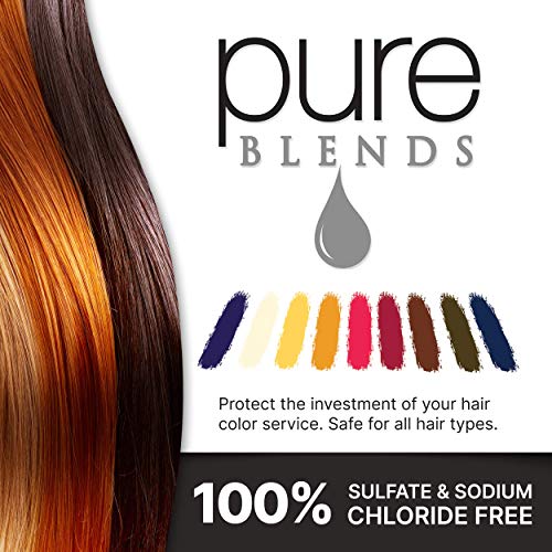 Pure Blends Cherry Moisturizing Color Depositing Conditioner Brighten & Tone Color Faded Hair Semi Permanent Hair Dye Prevents Color Fade Extend Color Service On Color Treated Hair 8.5 Oz. #TOP4
