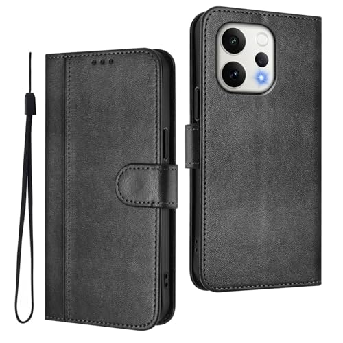 WBWONE Pelle Custodia per OPPO Reno 15 5G / Reno15 5G Cover con [Slot Carta][Supporto Visuale] Antiurto Chiusura Magnetica Protective Custodia - Nero