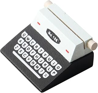 MAGICLULU Mini Máquina De Escrever Pêndulo Retro Decoração Para Casa Mobiliário Retro Miniaturas Jóias Acessórios Mini Máquina De Escrever Retro Modelo De Máquina De Escrever Em Miniatura