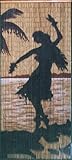 ABeadedCurtain 125 String Hula Girl Silhouette Beaded Curtain (+Hanging Hardware)