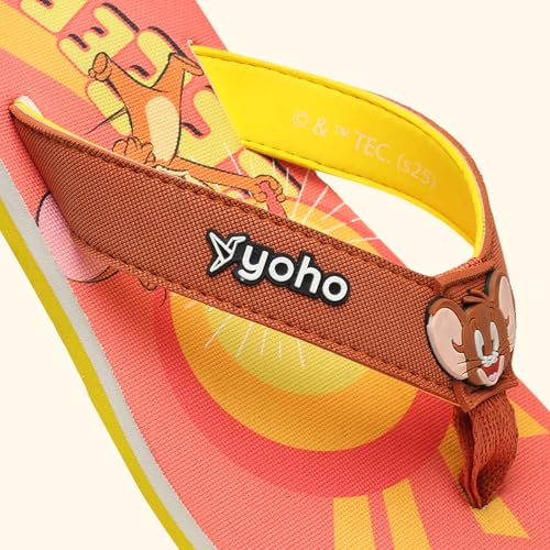 Image of YOHO Slippers for Women | Comfortable and Lightweight Flipflops | WB Cartoon & Comic Characters: Tom & Jerry and PowerPuff Girls Footwear for Woman & Girls