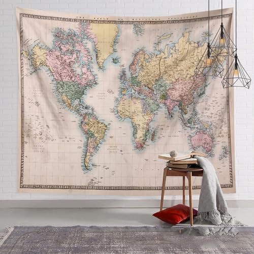 [KMBIGNK] ���E�n�}�^�y�X�g���[ �Ǌ|���^�y�X�g���[ ���B���e�[�W�� ���_���ȃA�[�g �t�@�u���b�N�|�X�^�[ ���� �J���[ �n�} �^�y�X�g���[ �ǖʑ��� ���r���O���[�� 70*100 ���̑����p ���@�\�Ǌ|�� �w�i�z �唻�^�y�X�g���[ ����t��