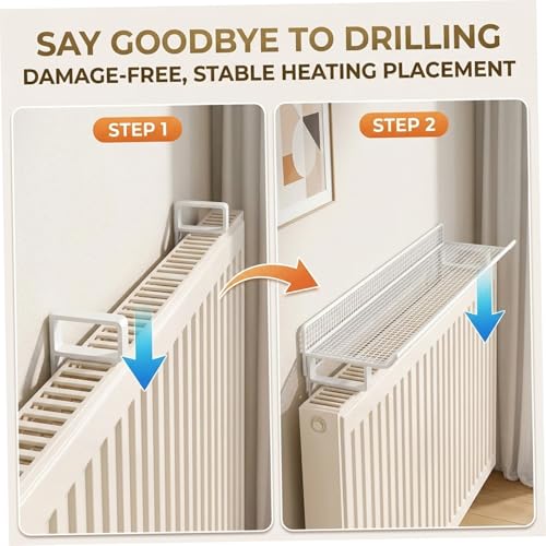 Organisateur de radiateur en métal gain de place pour optimiser le rangement intérieur - 8
