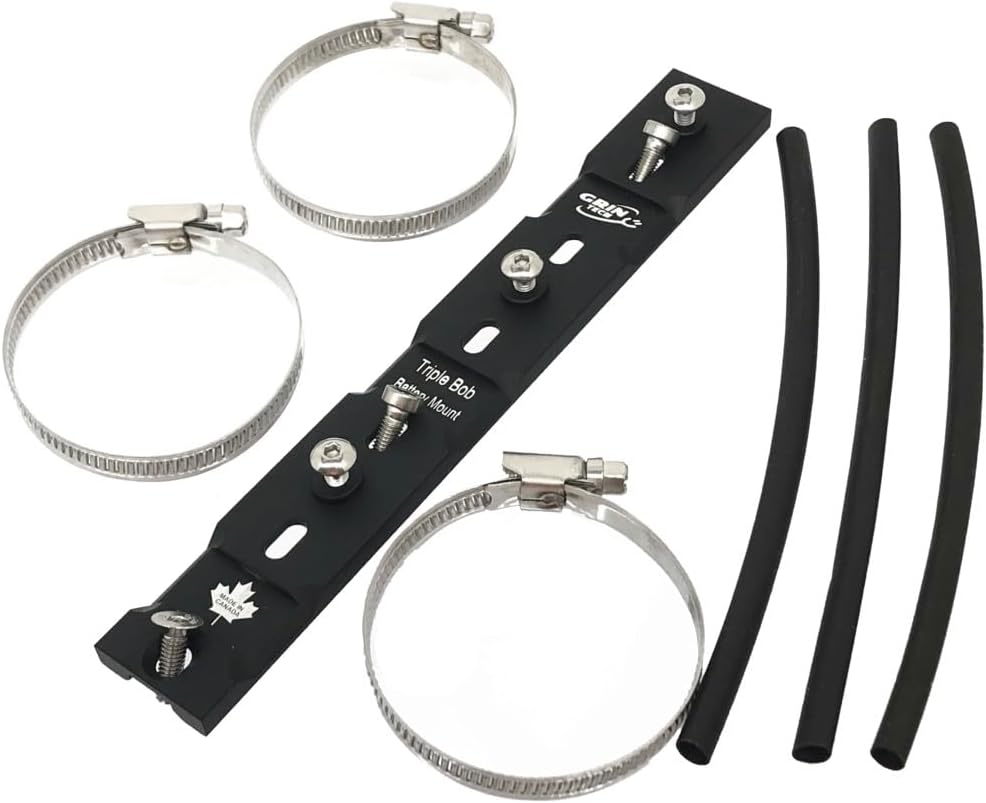 Grin Technologies Triple Bob Ebike Battery Anchor Bracket Mount - Secure Downtube Battery Mounting Anywhere on The Tubes