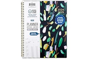 Work from Home Academic Monthly/Weekly 18-Month Planner: July 2024 - June 2026