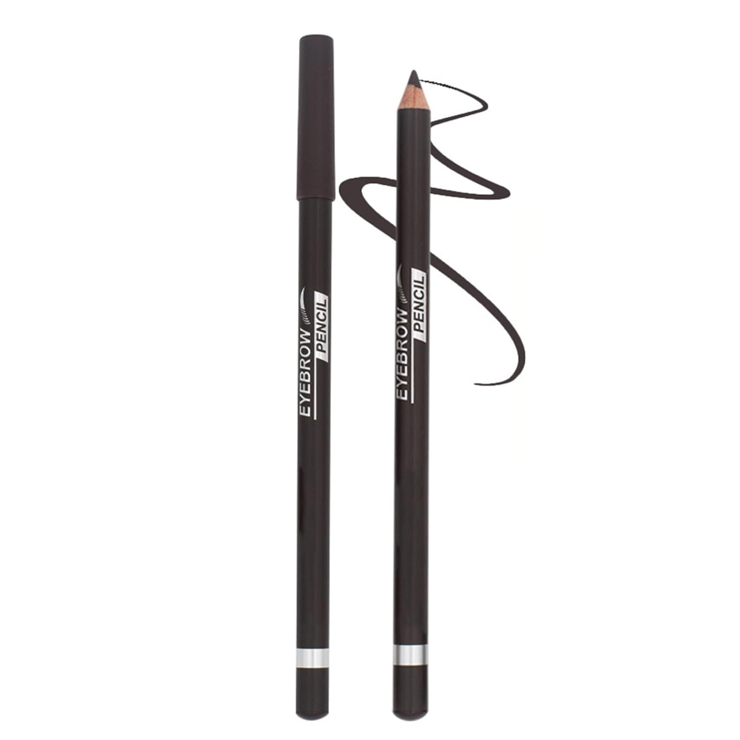 No-Smear Eyebrow Pencil – Water Resistant Sweatproof Brow Maker, Root-Like Defined Strokes for All-Day Wear Brown One Size