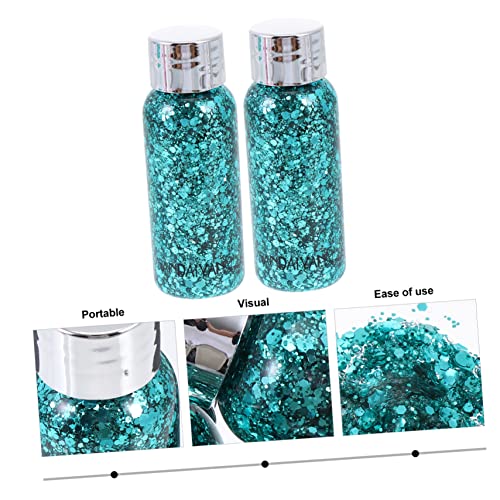 FRCOLOR 2 Pçs De Lantejoulas Faciais Líquidas Para Shimmer Loção Glitter Loção Glitter Para Festival