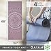 Gaiam Yoga Mat Classic Print Non Slip Exercise & Fitness Mat for All Types of Yoga, Pilates & Floor Workouts, Here & Now Dusty Rose, 4mm